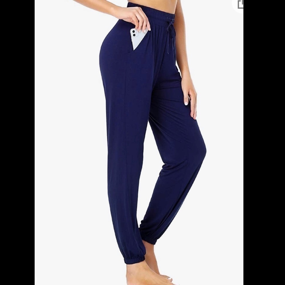 NAVY blue yoga lounge wear soft athletic pants